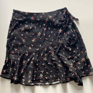 NWT Urban Outfitters Floral Wrap Mini Skirt